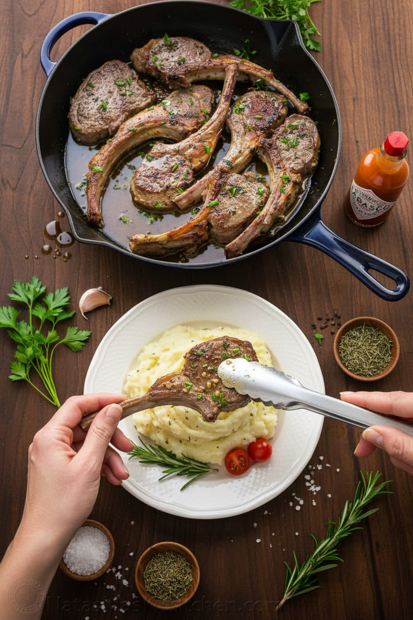 Garlic and Herb Lamb Chops (VIDEO)