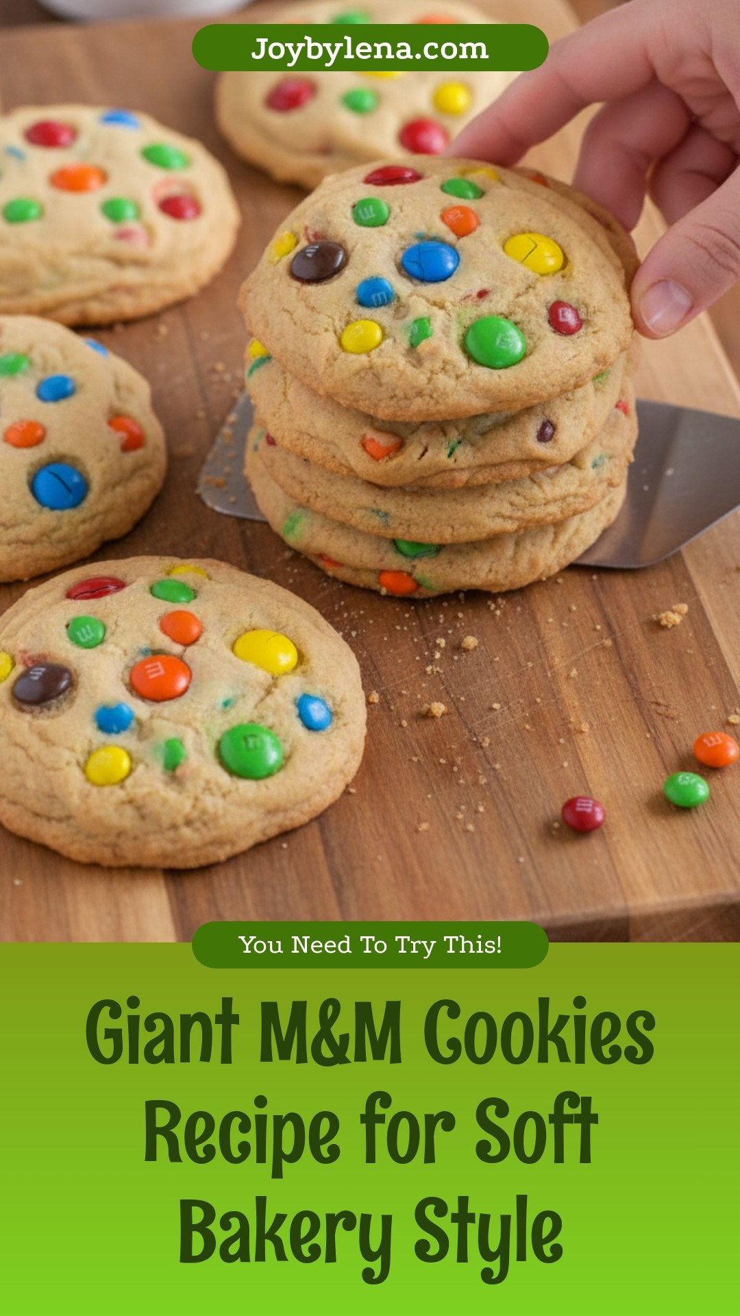 Giant M&M Cookies