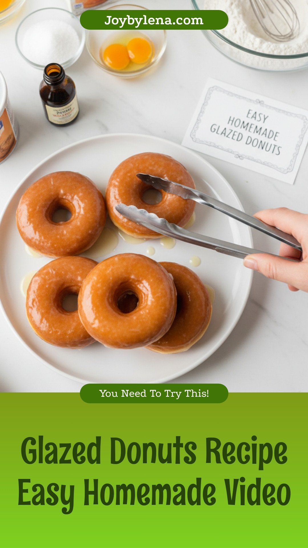 Glazed Donuts Recipe (VIDEO)