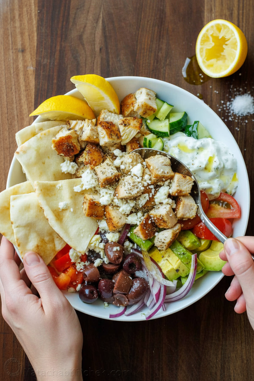 Greek Chicken Bowls Recipe (VIDEO)