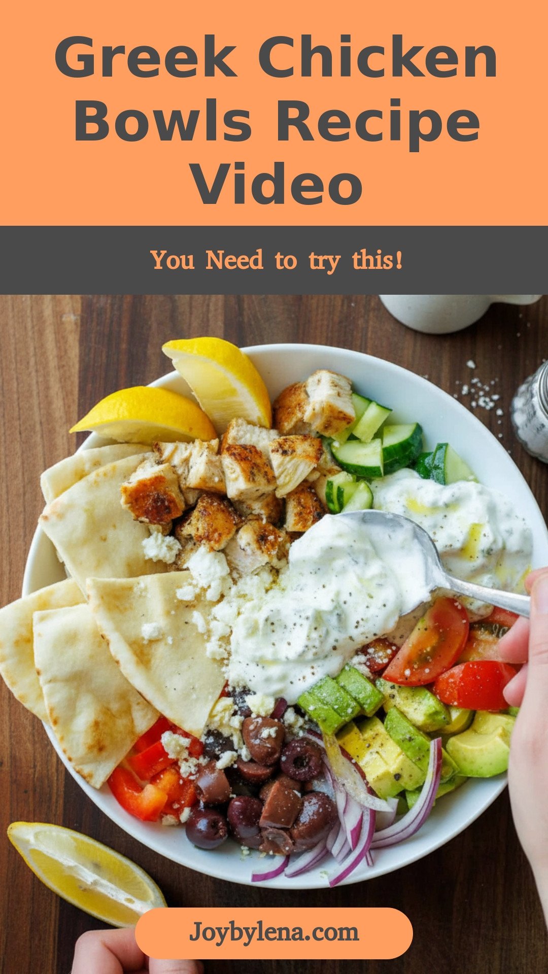 Greek Chicken Bowls Recipe (VIDEO)