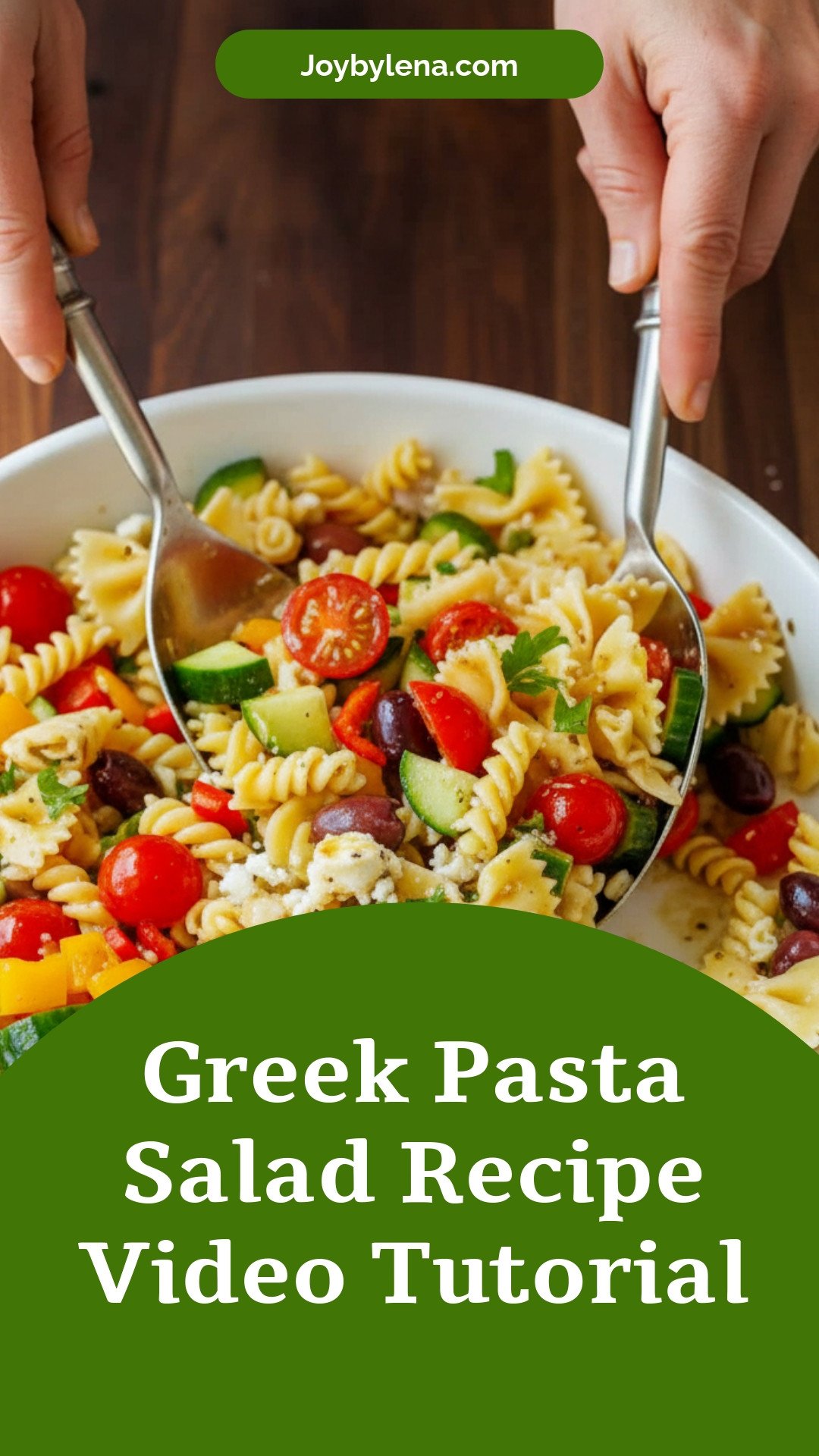 Greek Pasta Salad Recipe (VIDEO)
