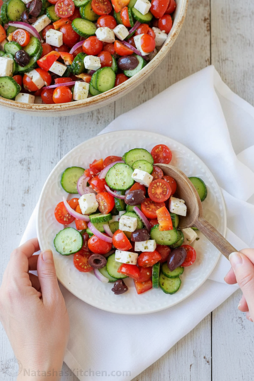 Greek Salad Recipe (with Video)