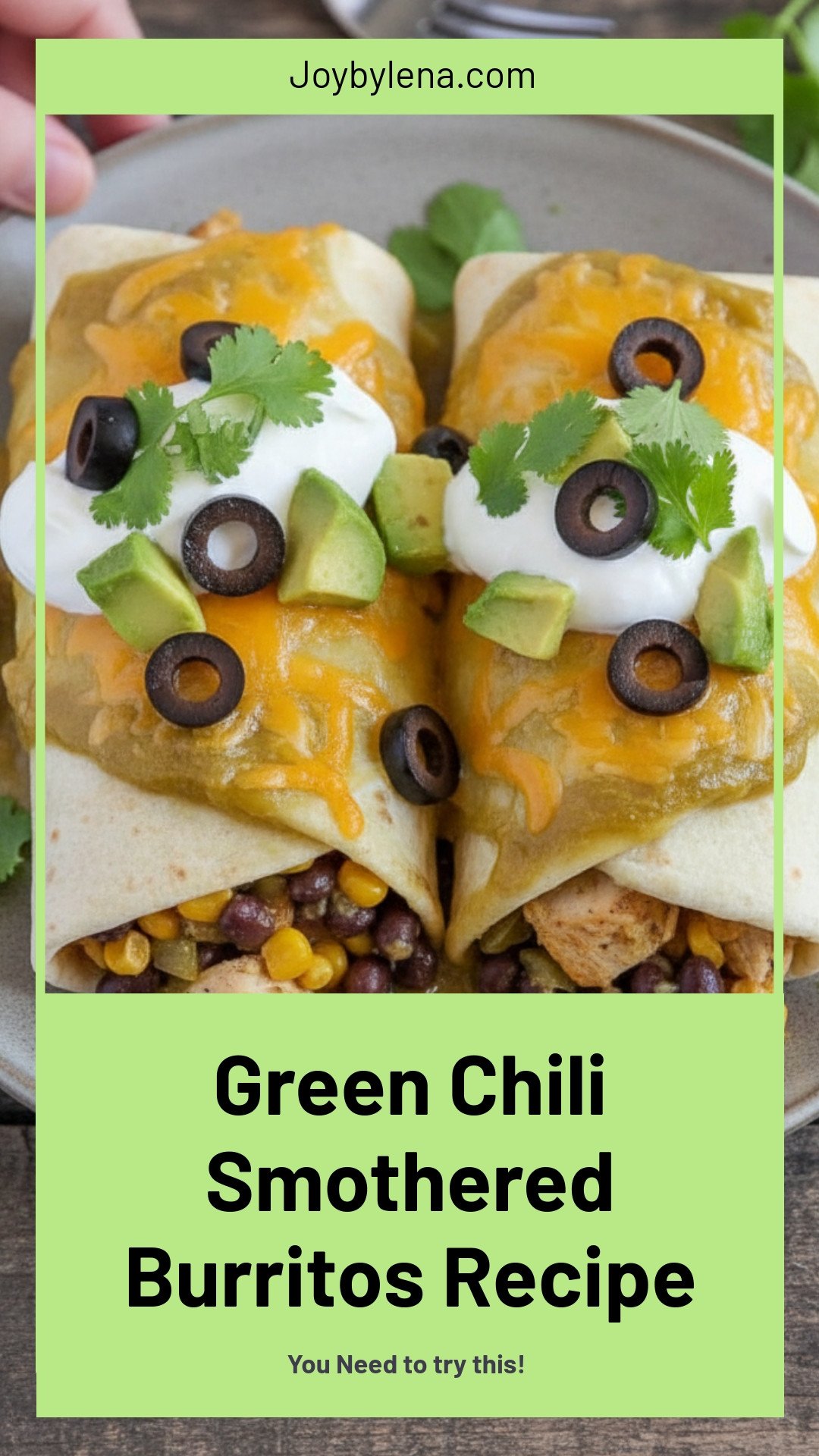 Green Chili Smothered Burritos