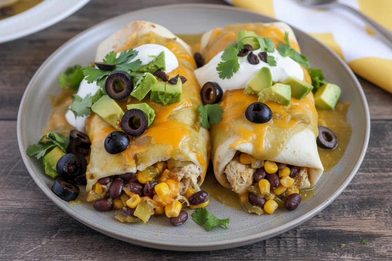 Green Chili Smothered Burritos Recipe