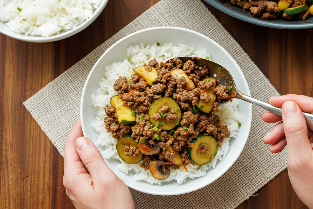 Easy Ground Beef Stir Fry Recipe with Video