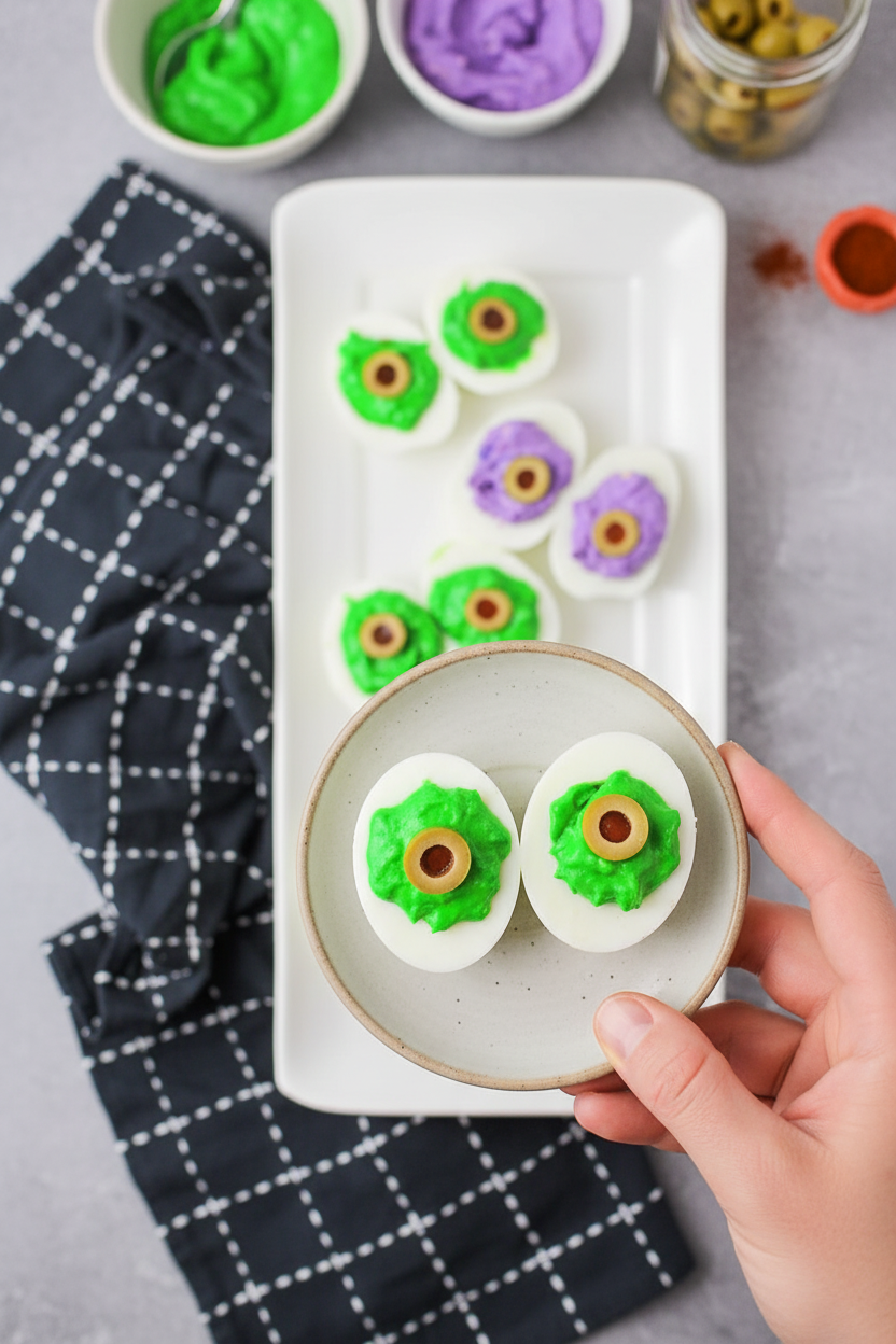 Halloween Deviled Eggs