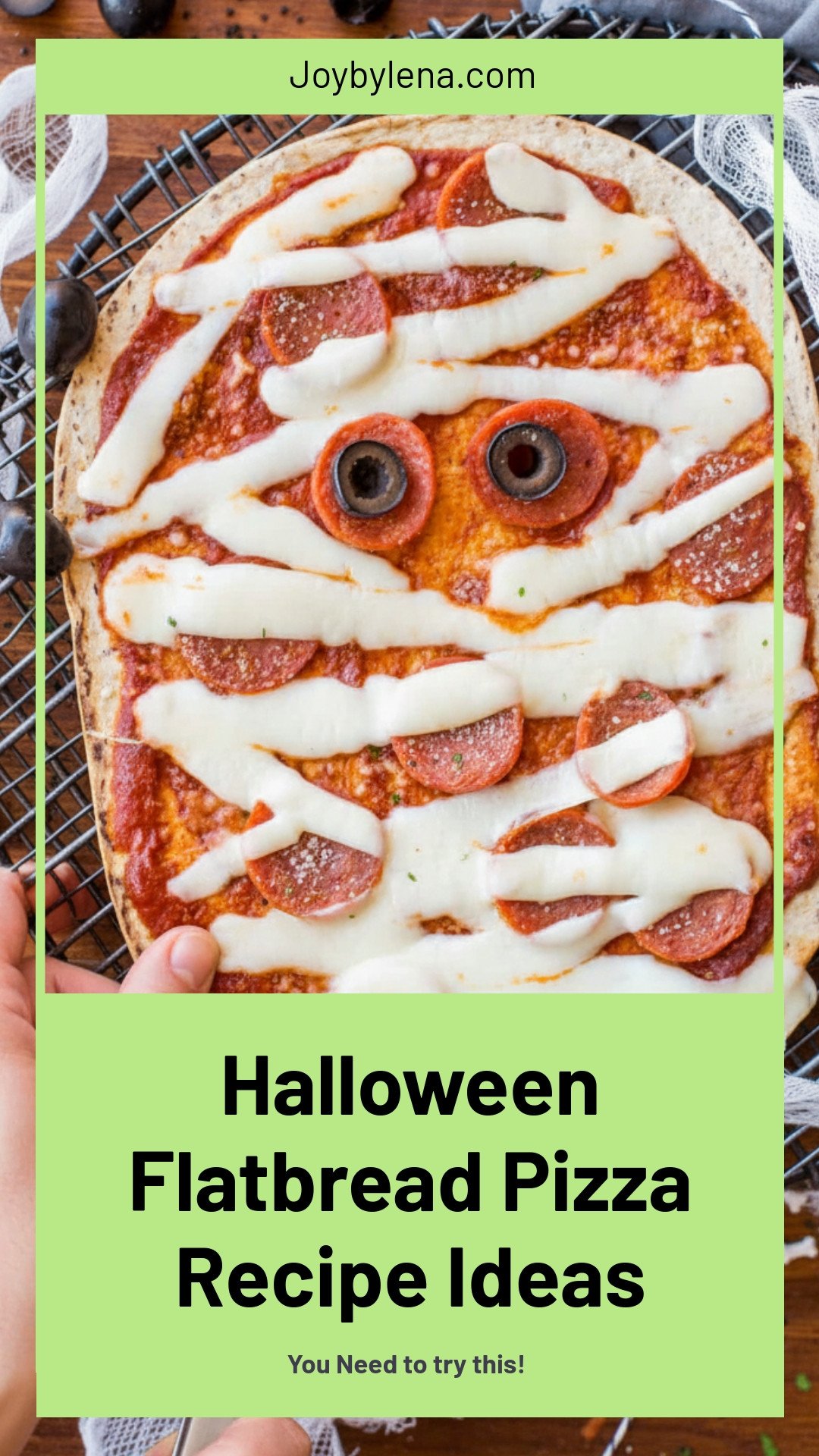 Halloween Flatbread Pizza