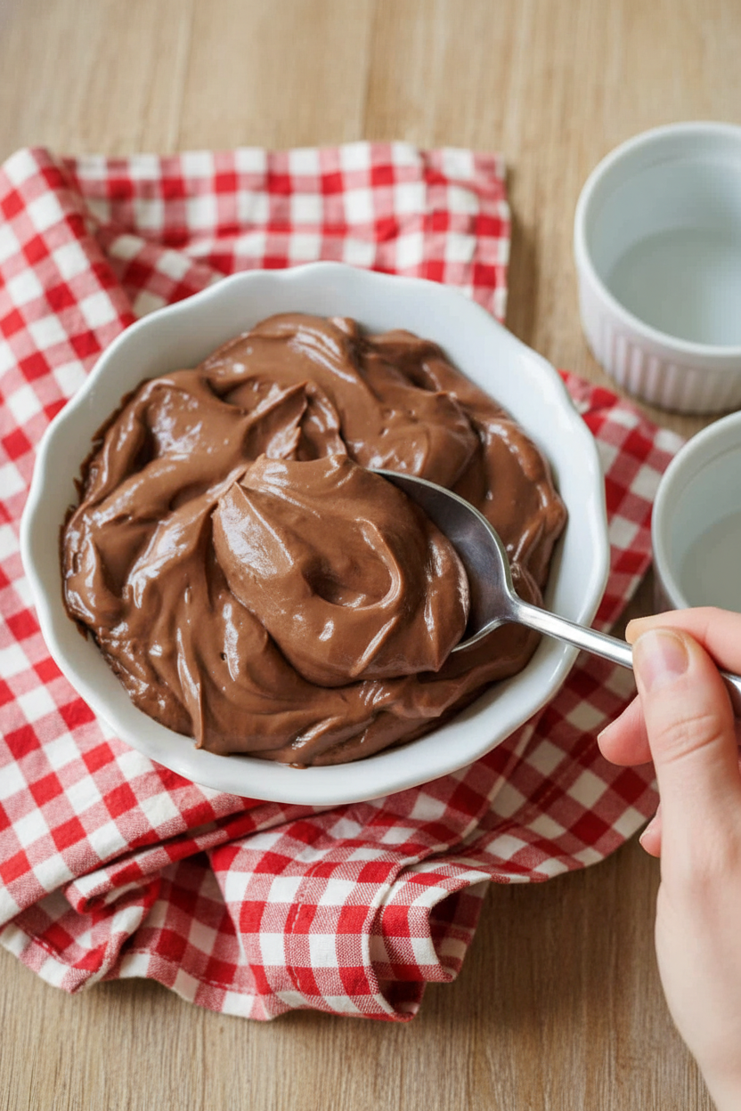 Hard Boiled Egg Chocolate Pudding