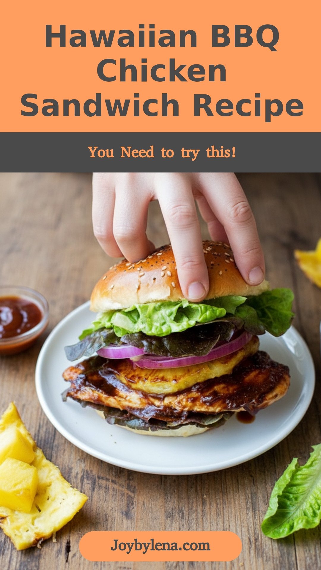 Hawaiian BBQ Chicken Sandwiches