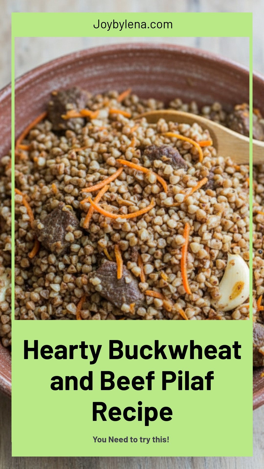 Buckwheat and Beef Pilaf (Plov)