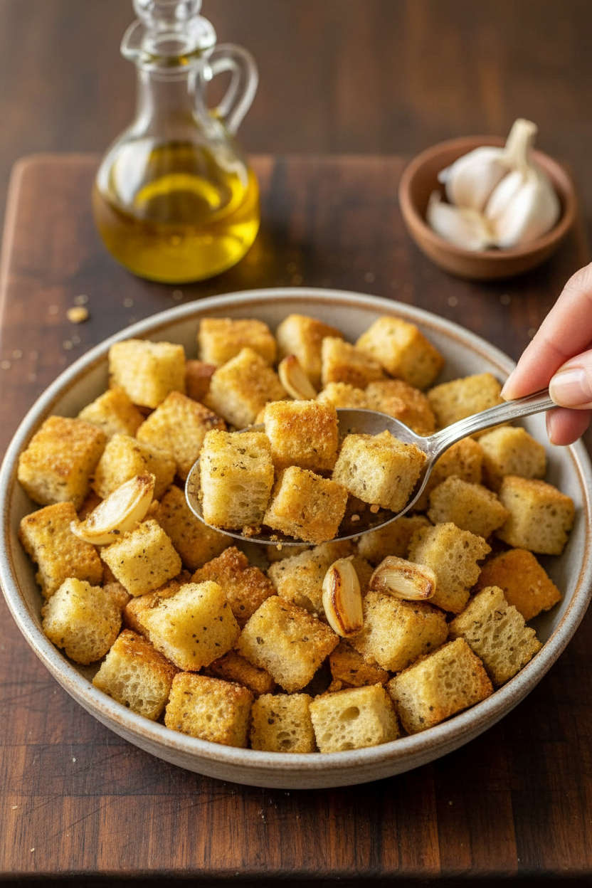 Homemade Croutons Recipe (VIDEO)