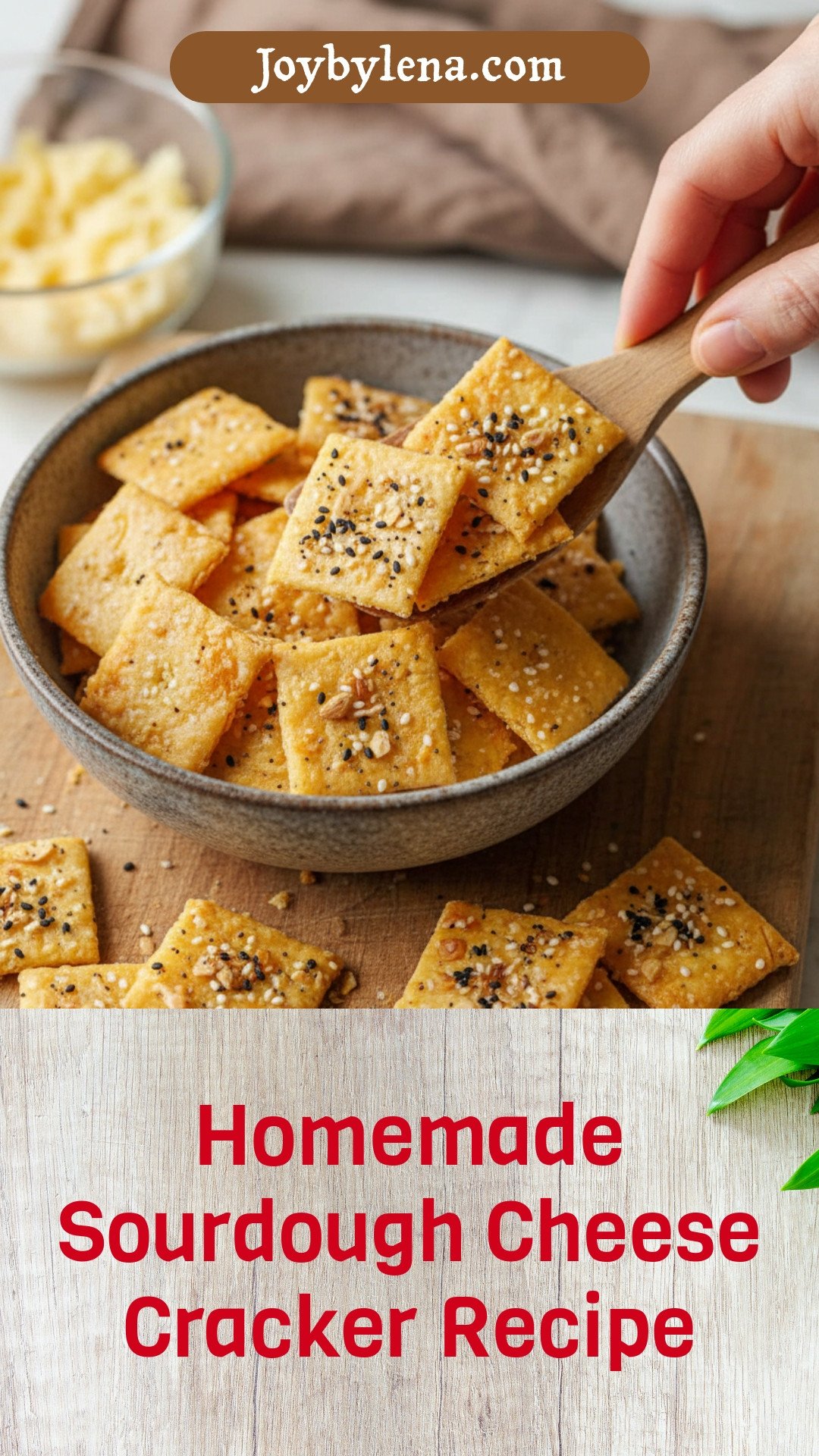 Sourdough Cheese Crackers