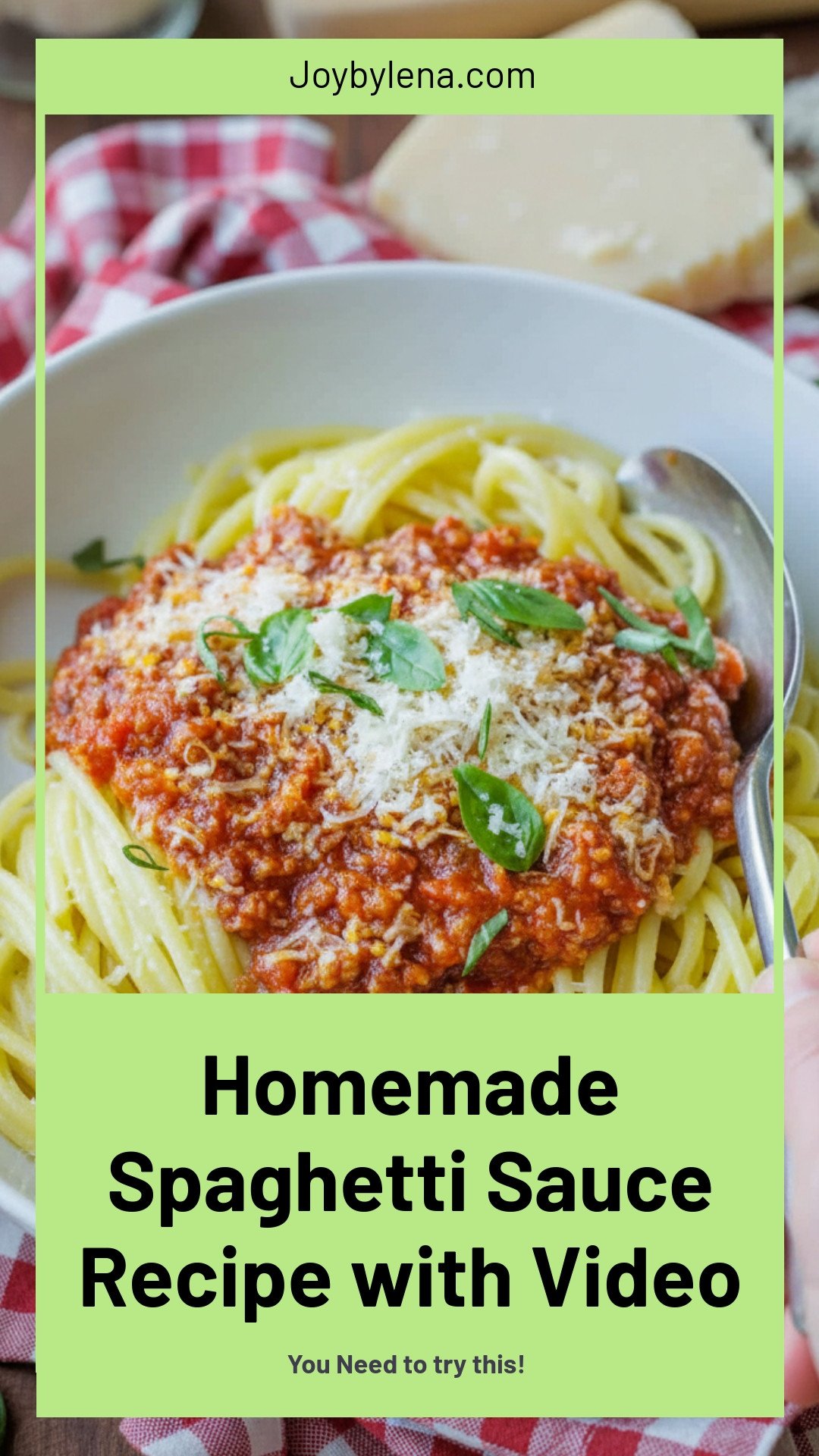 Homemade Spaghetti Sauce (with Video)