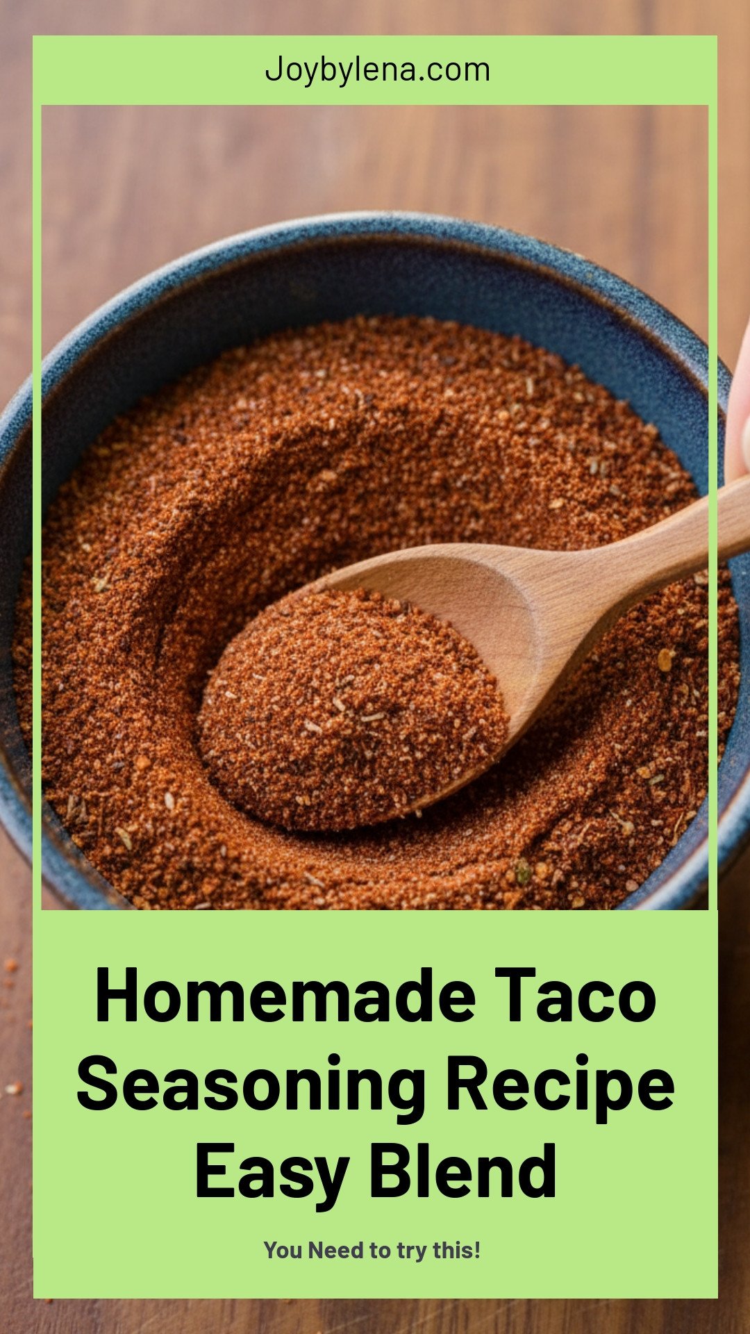 Taco Seasoning Recipe