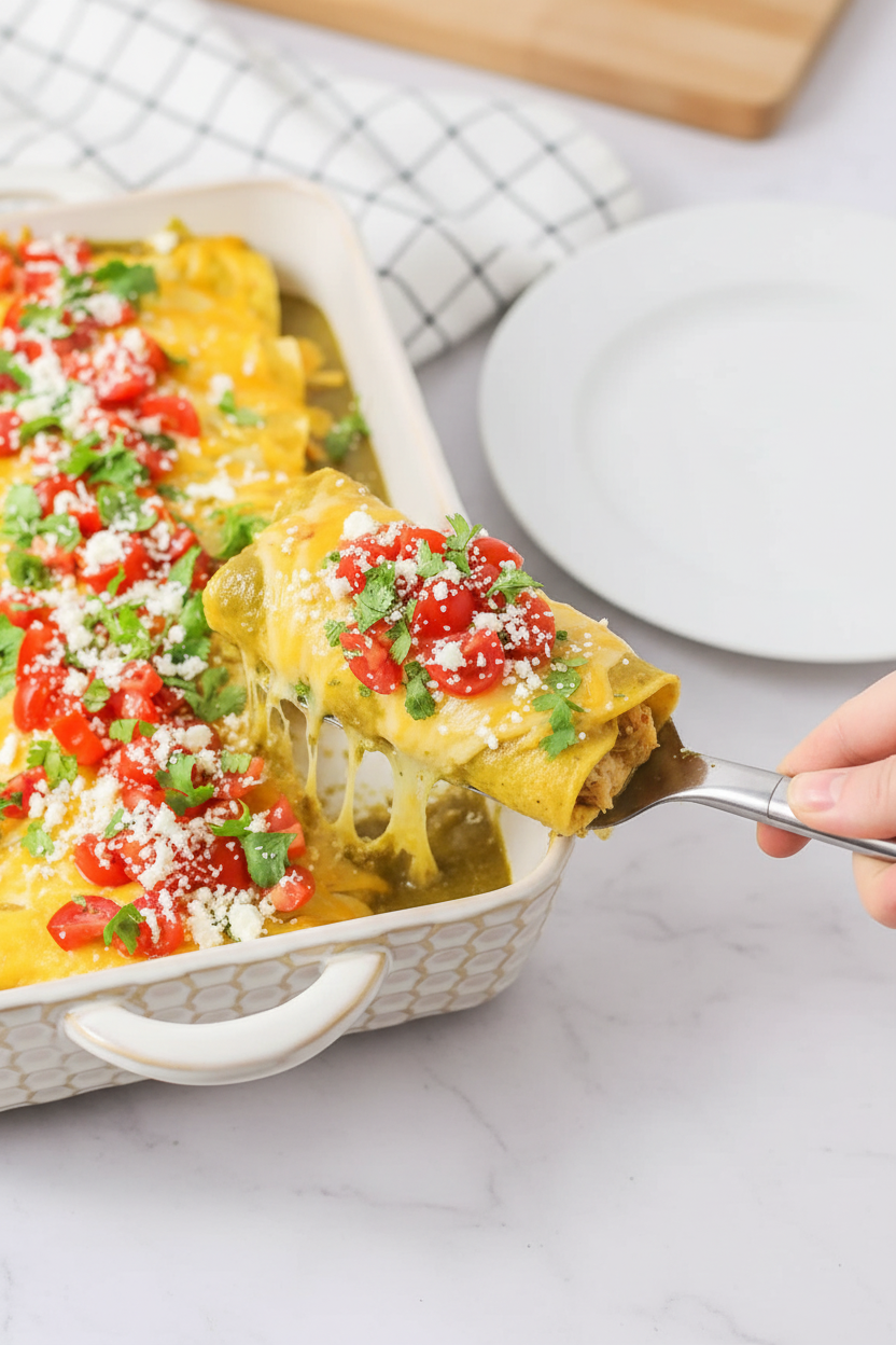 Honey Lime Chicken Enchiladas