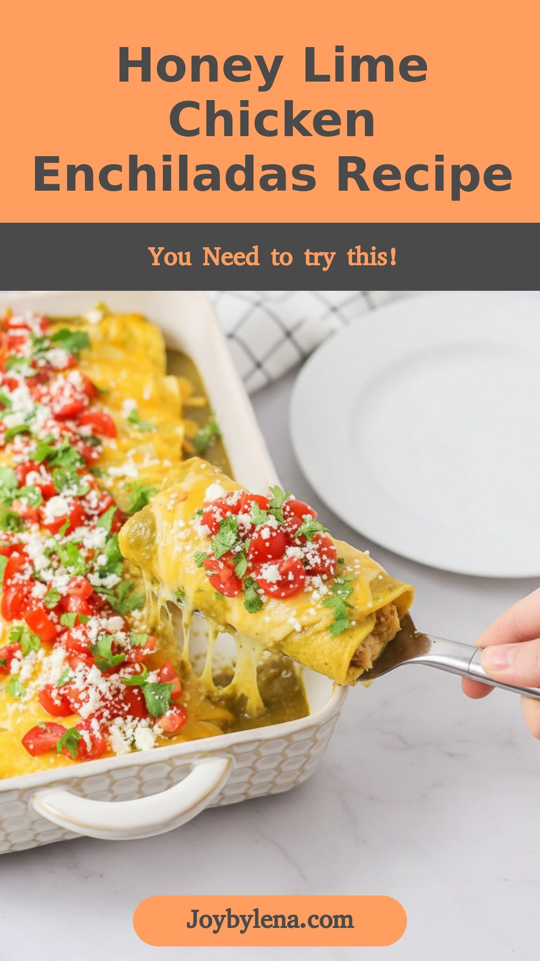 Honey Lime Chicken Enchiladas