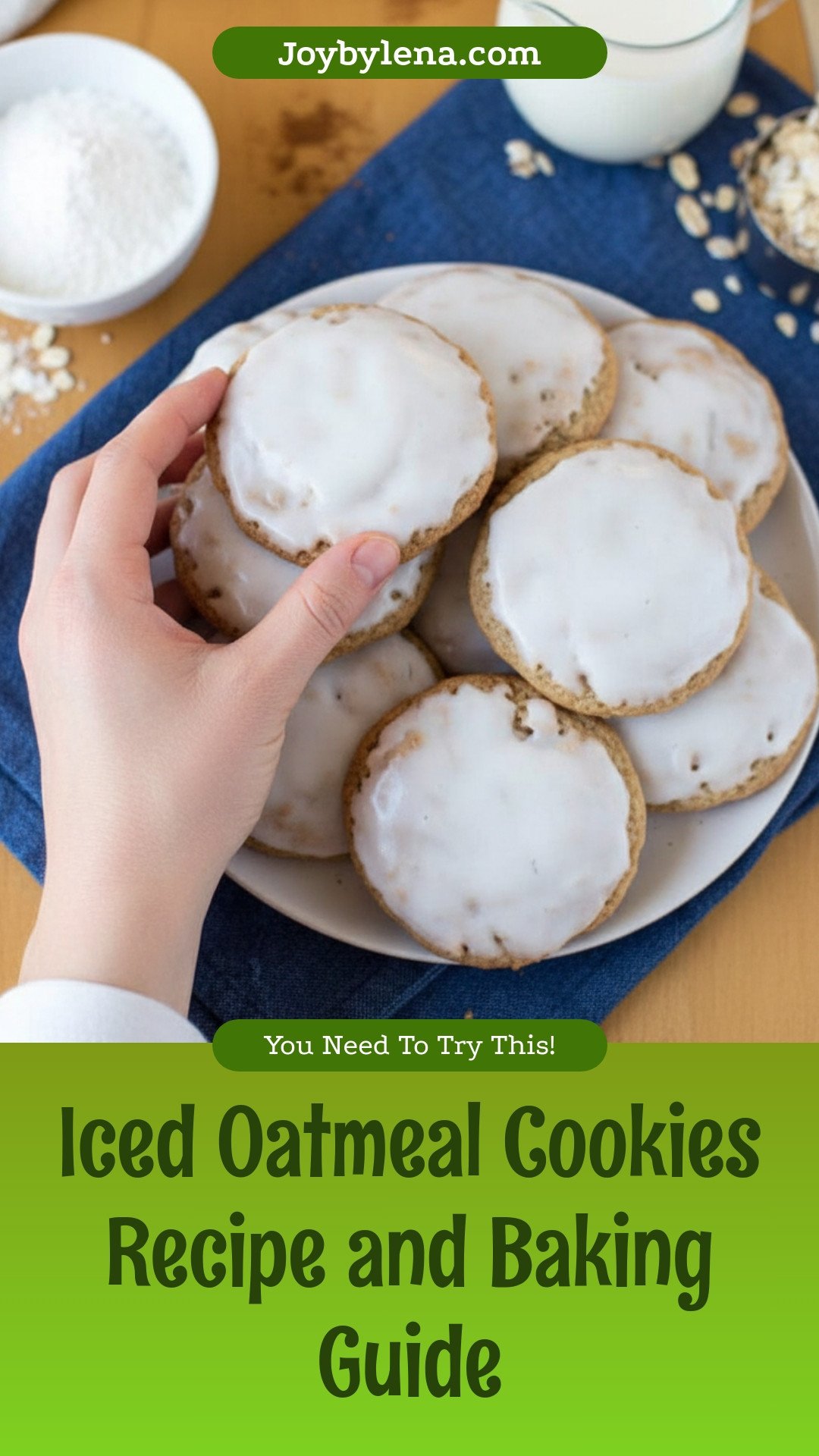 Iced Oatmeal Cookies