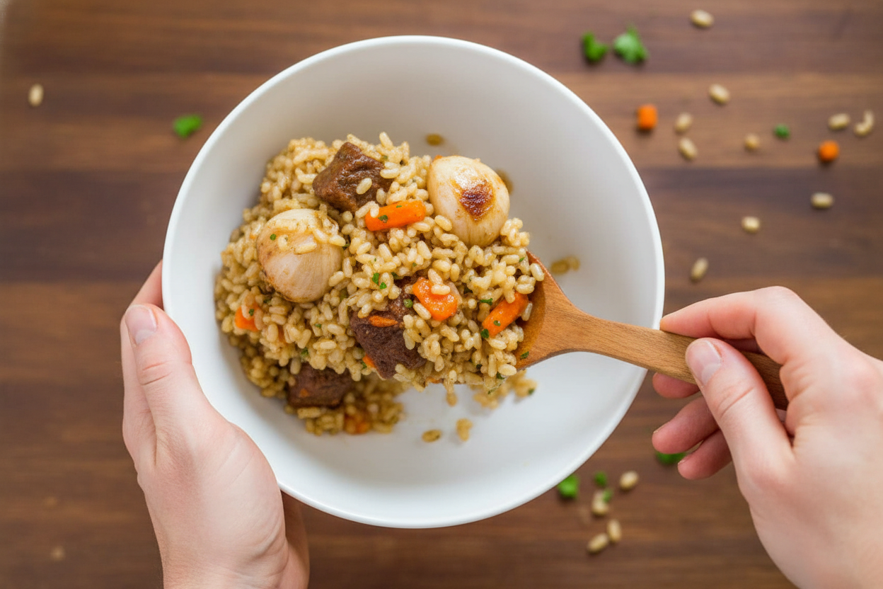 Instant Pot Beef Plov Rice Recipe