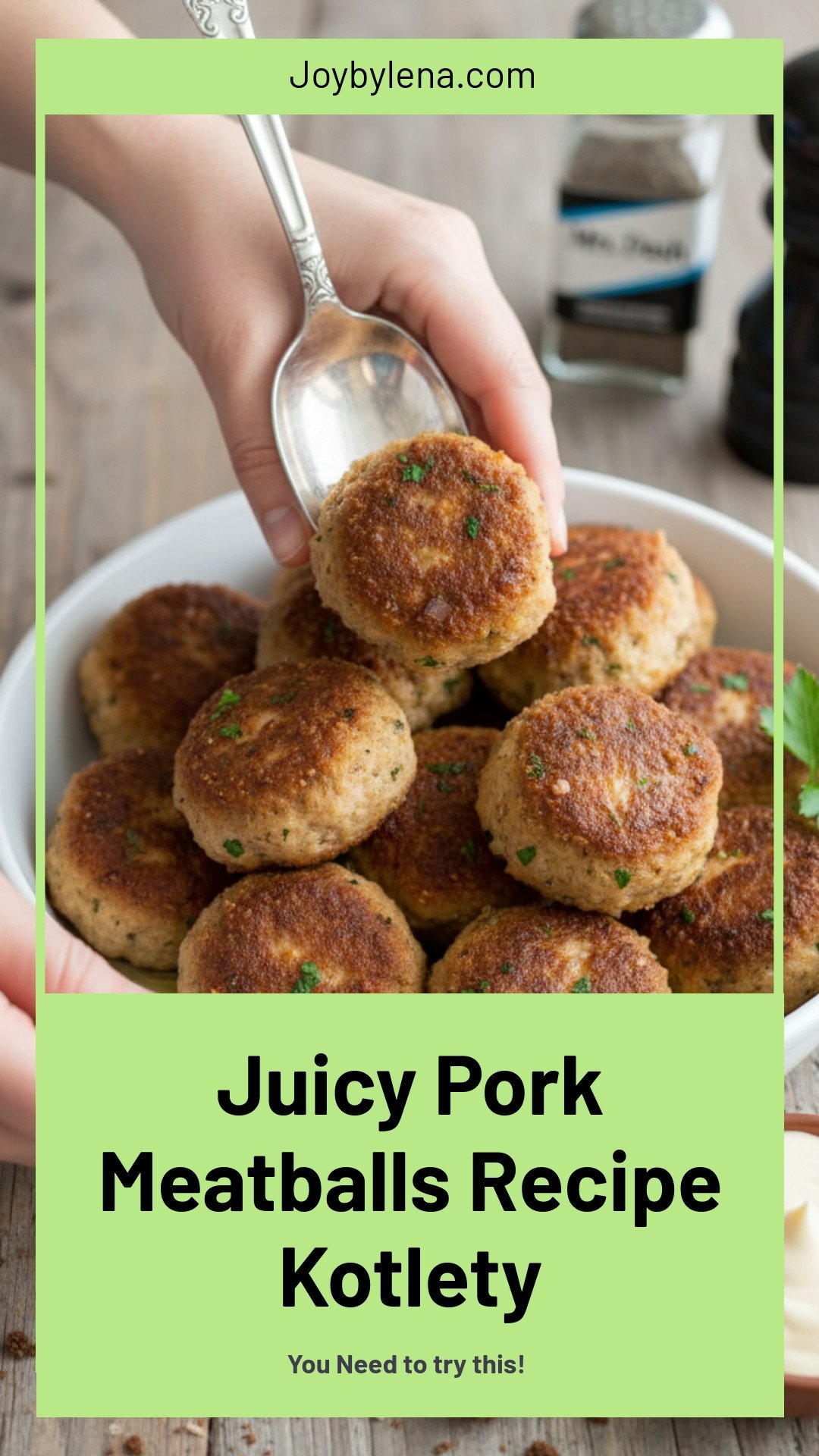 Juicy Pork Meatballs Recipe (Kotlety)