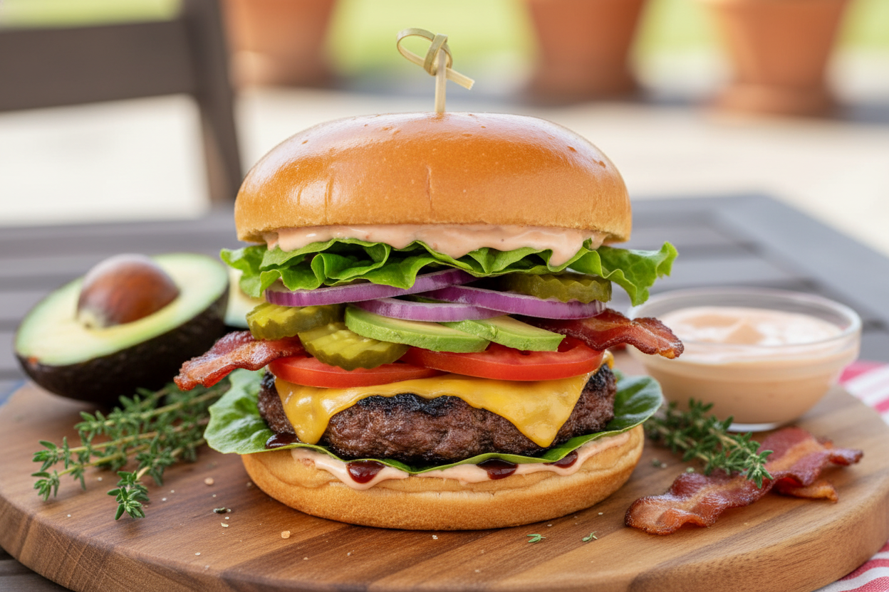 Juicy Ranch Burgers for Grilling