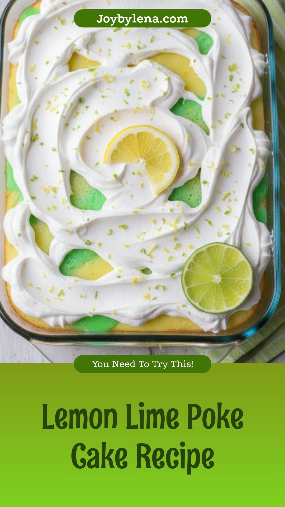 Lemon Lime Poke Cake