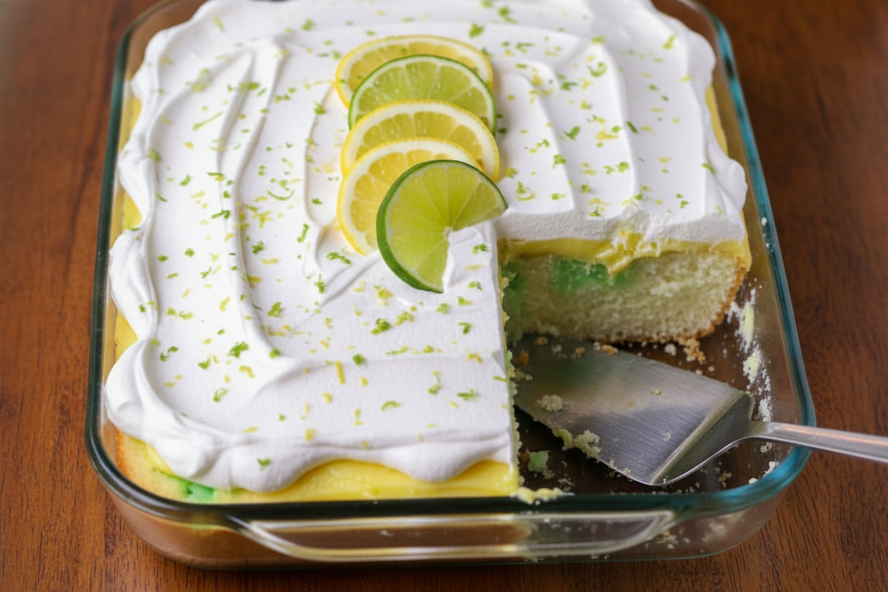 Lemon Lime Poke Cake Recipe