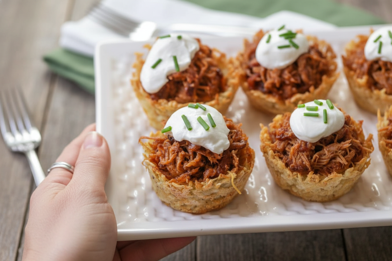 Loaded Pulled Pork Cups Recipe