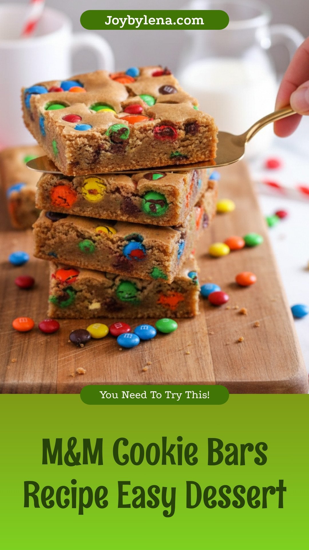 M&M Cookie Bars