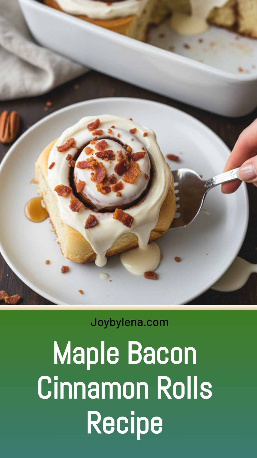 Maple Bacon Cinnamon Rolls