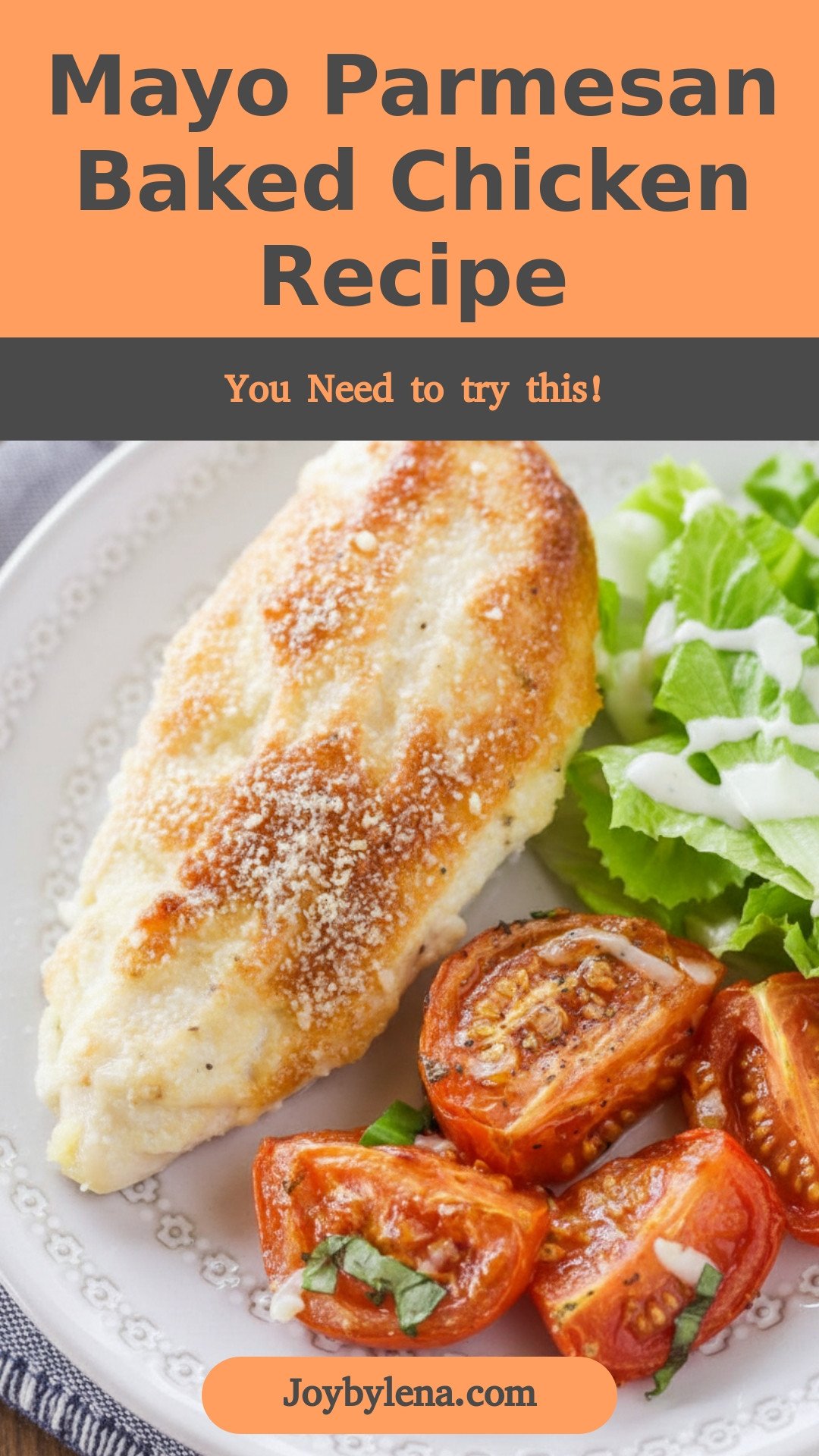 Mayo Parmesan Chicken Bake