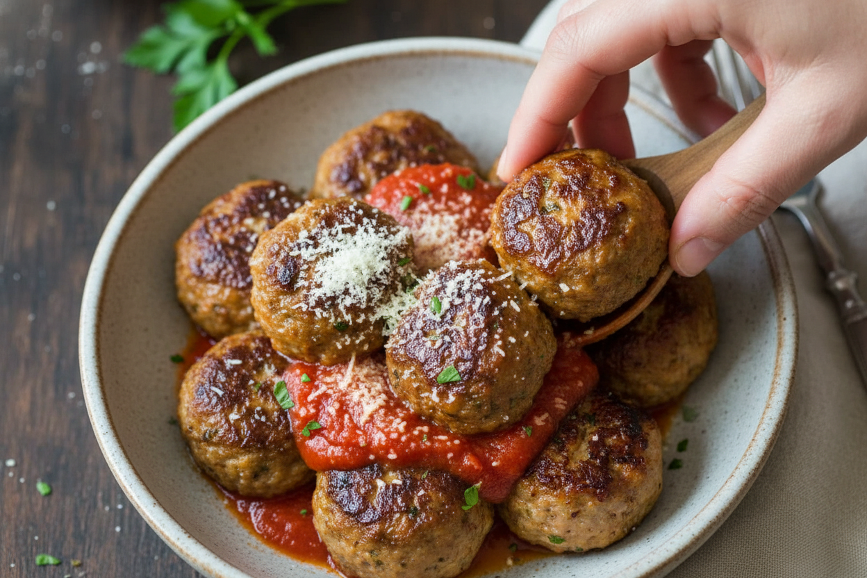 Homemade Meatball Recipe Video Tutorial