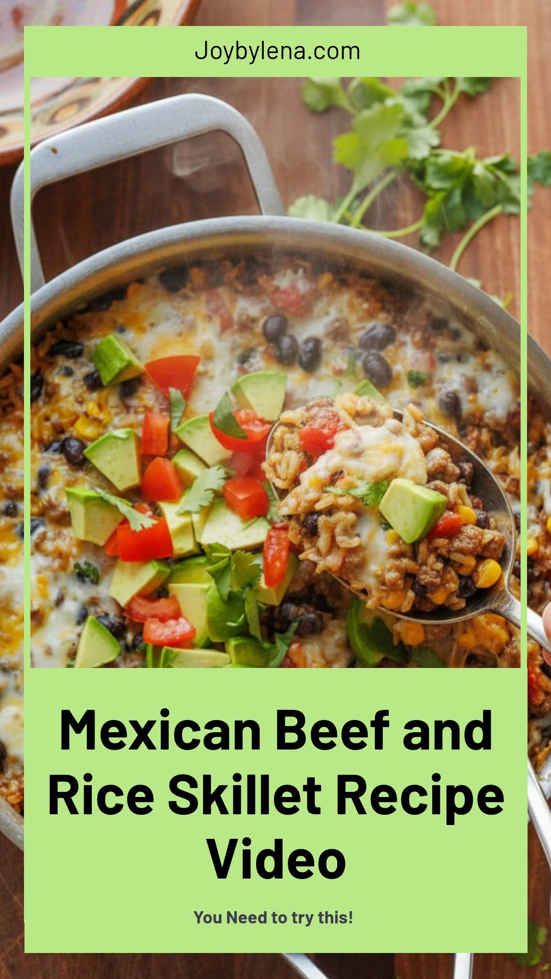 Mexican Beef and Rice Skillet (VIDEO)