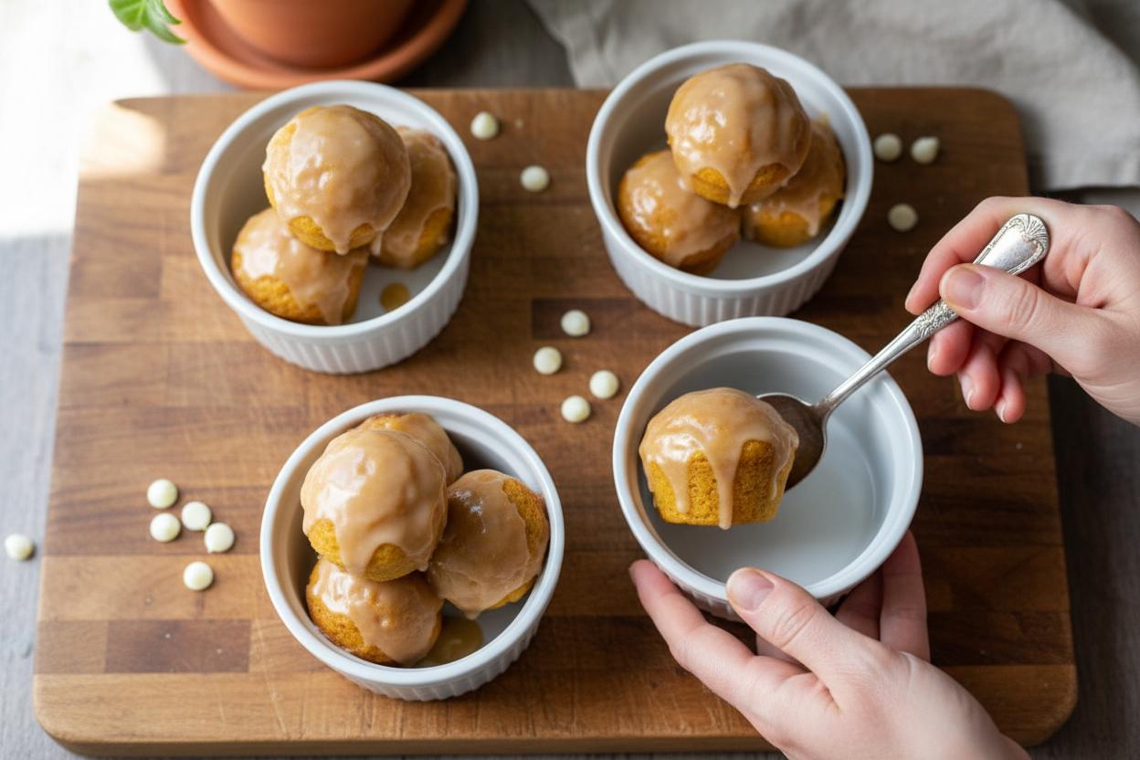 Mini Glazed Pumpkin Donut Muffins Recipe