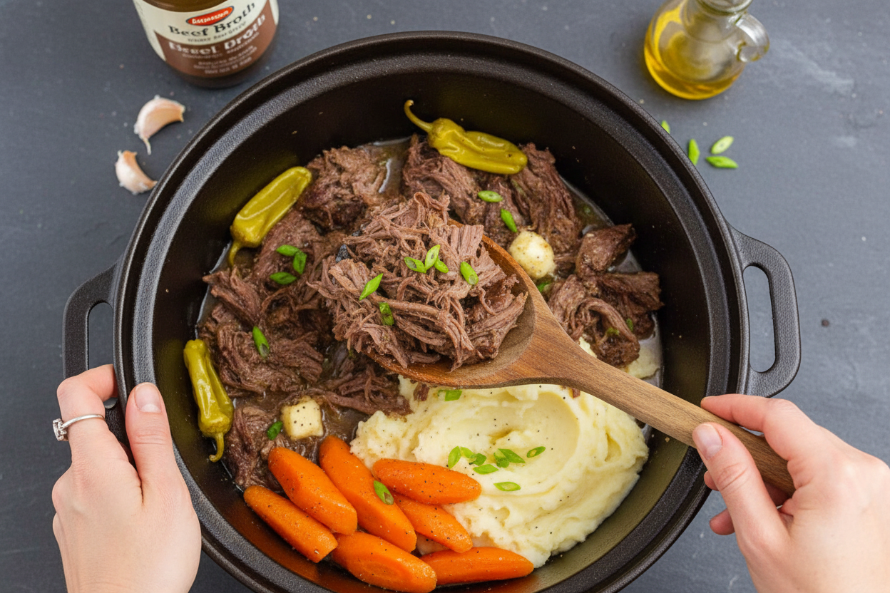 Mississippi Pot Roast Recipe for Slow Cooker