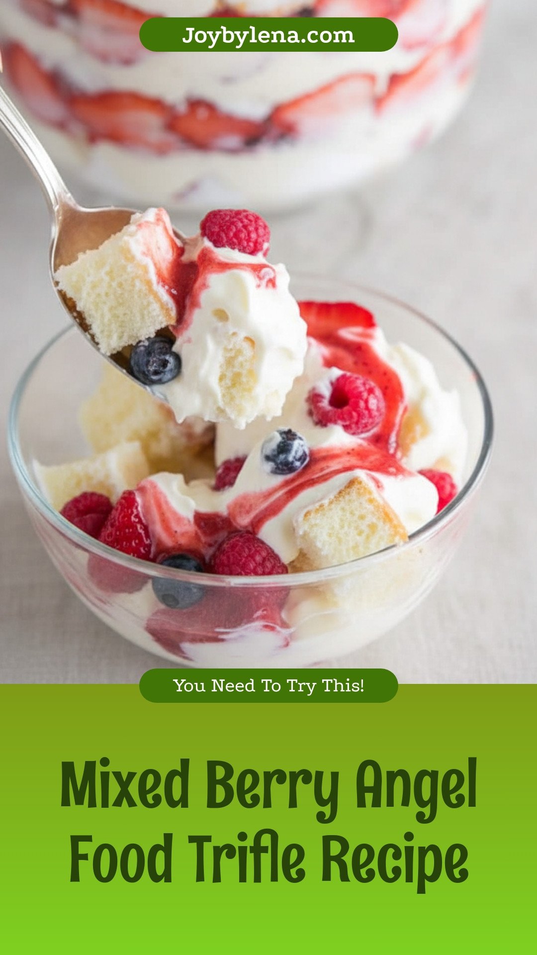 Mixed Berry and Angel Food Trifle Recipe