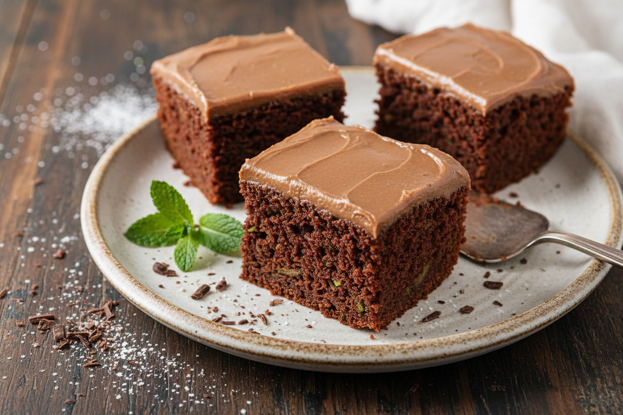 Moist Chocolate Zucchini Cake Recipe