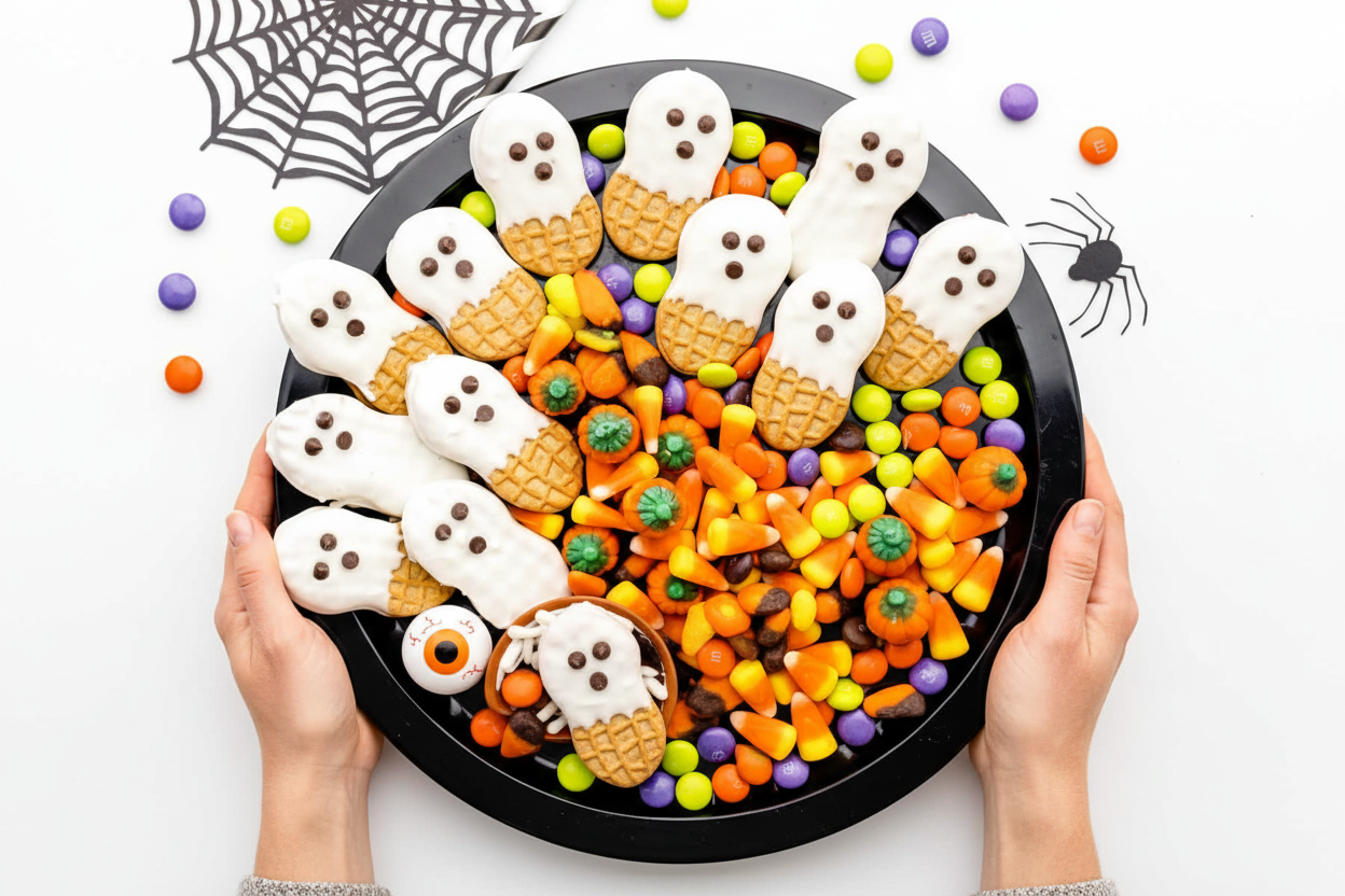 Nutter Butter Ghost Halloween Cookie Recipe
