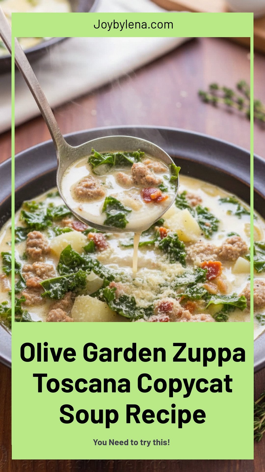 Zuppa Toscana - Olive Garden Copycat (VIDEO)