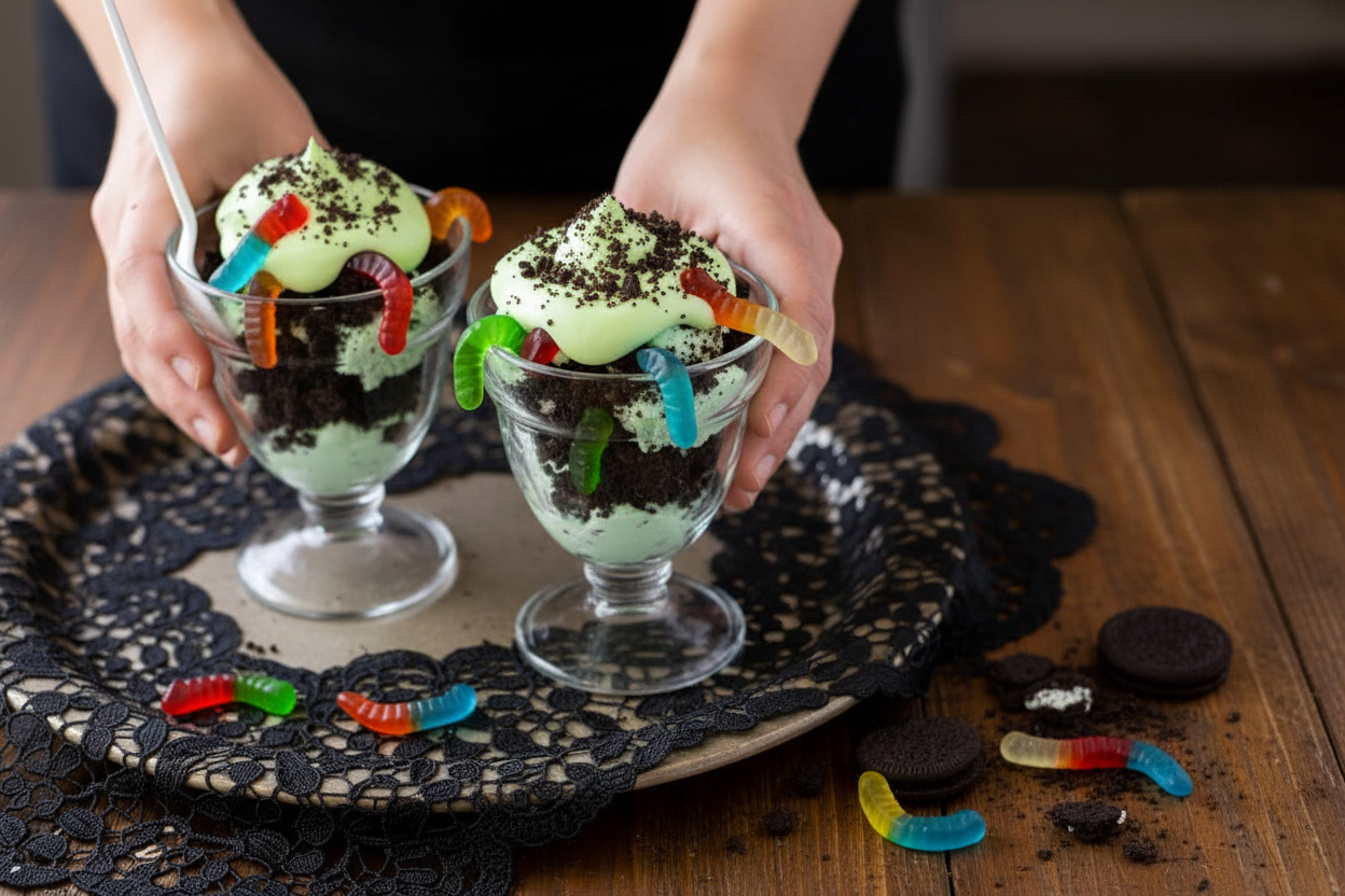 Oogie Boogie Sundae Halloween Dessert