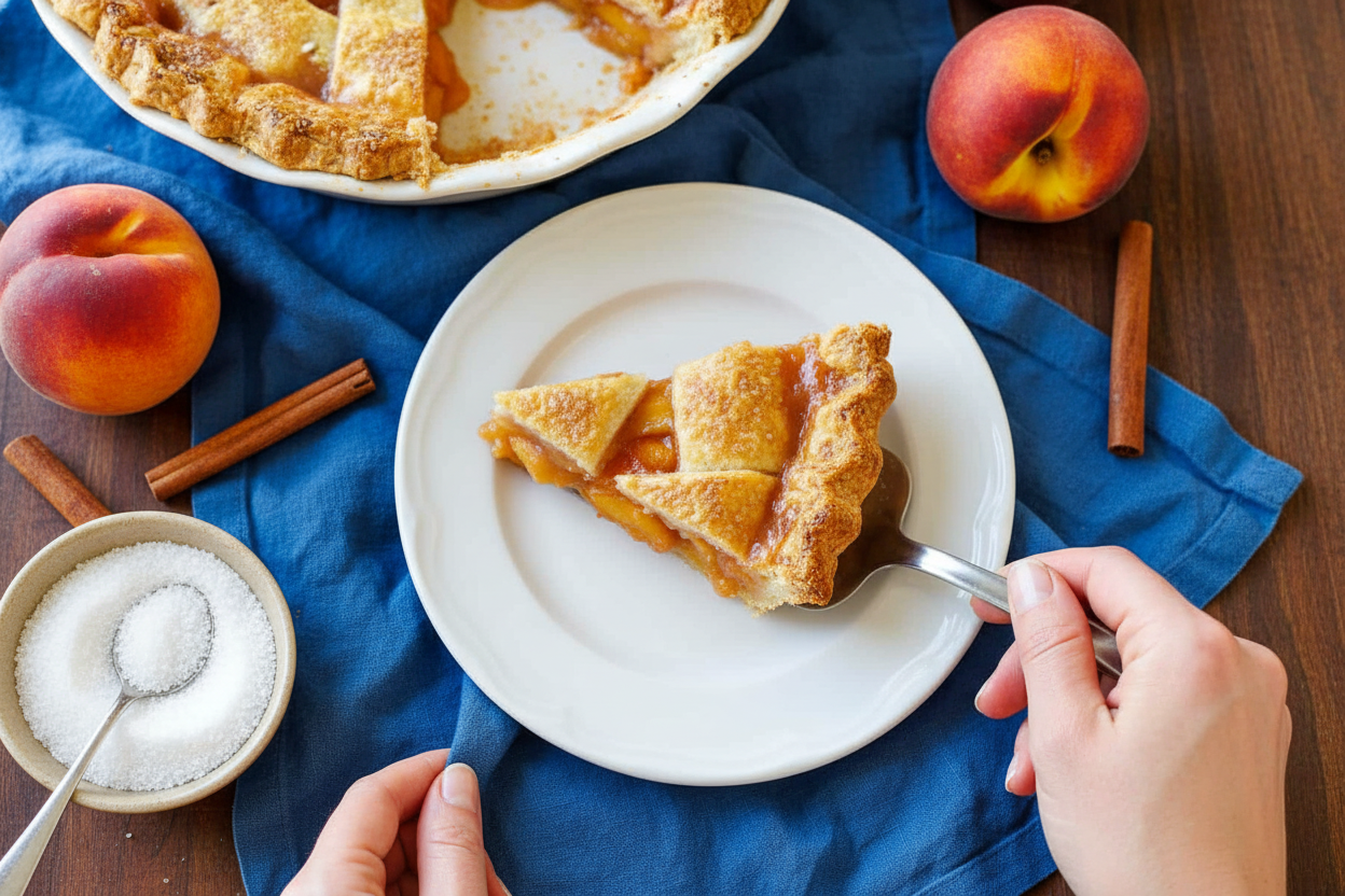 Homemade Peach Pie Recipe with Video Tutorial