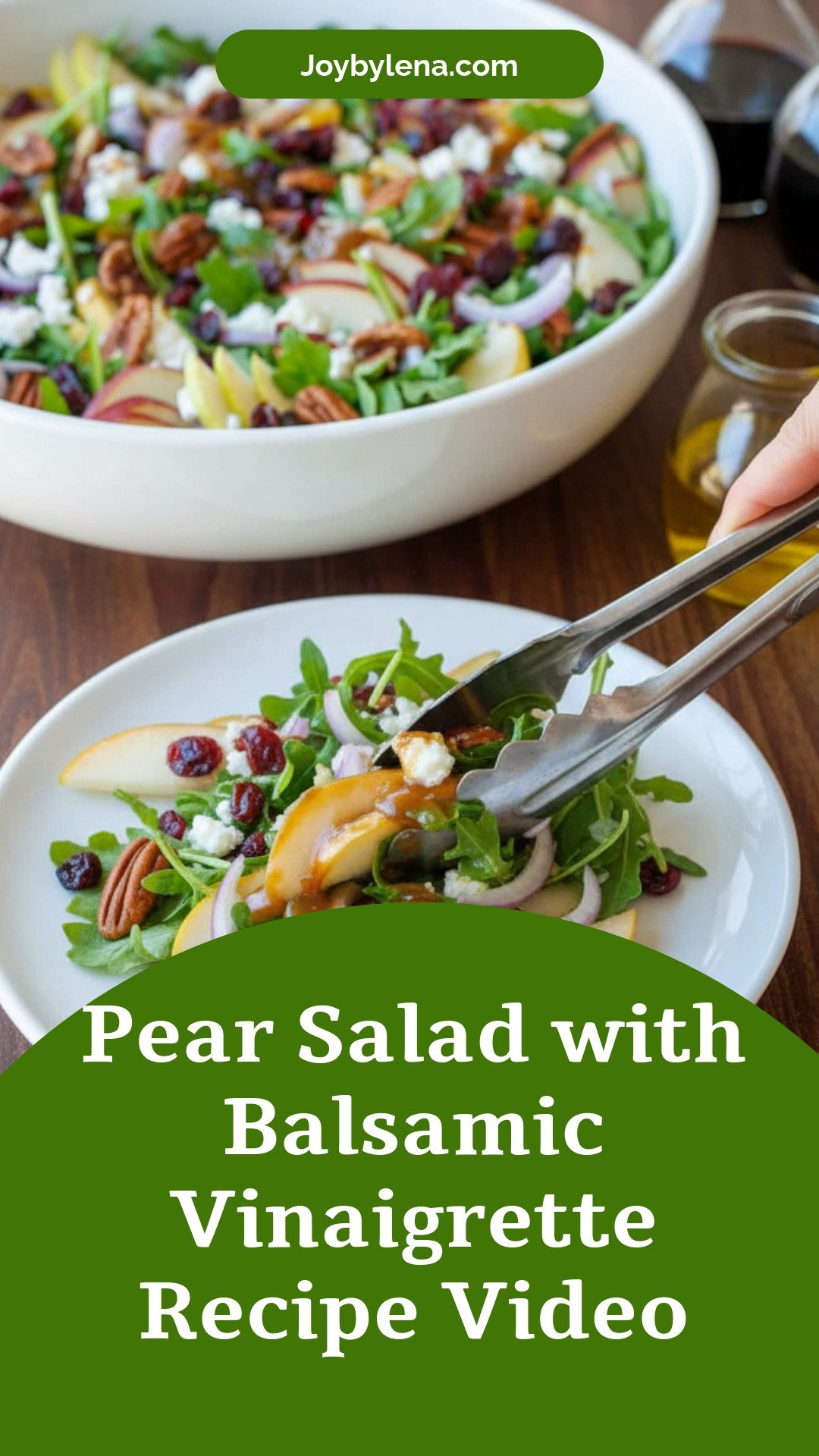 Pear Salad with Balsamic Vinaigrette (VIDEO)