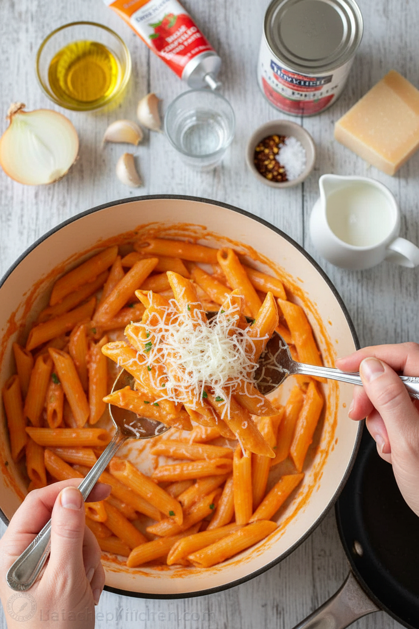 Penne alla Vodka Recipe (VIDEO)