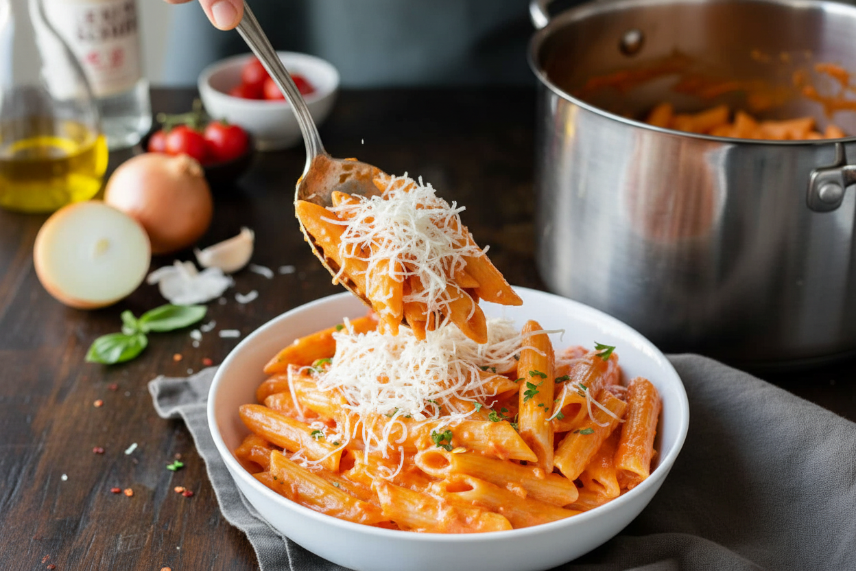 Penne alla Vodka Recipe Video Tutorial