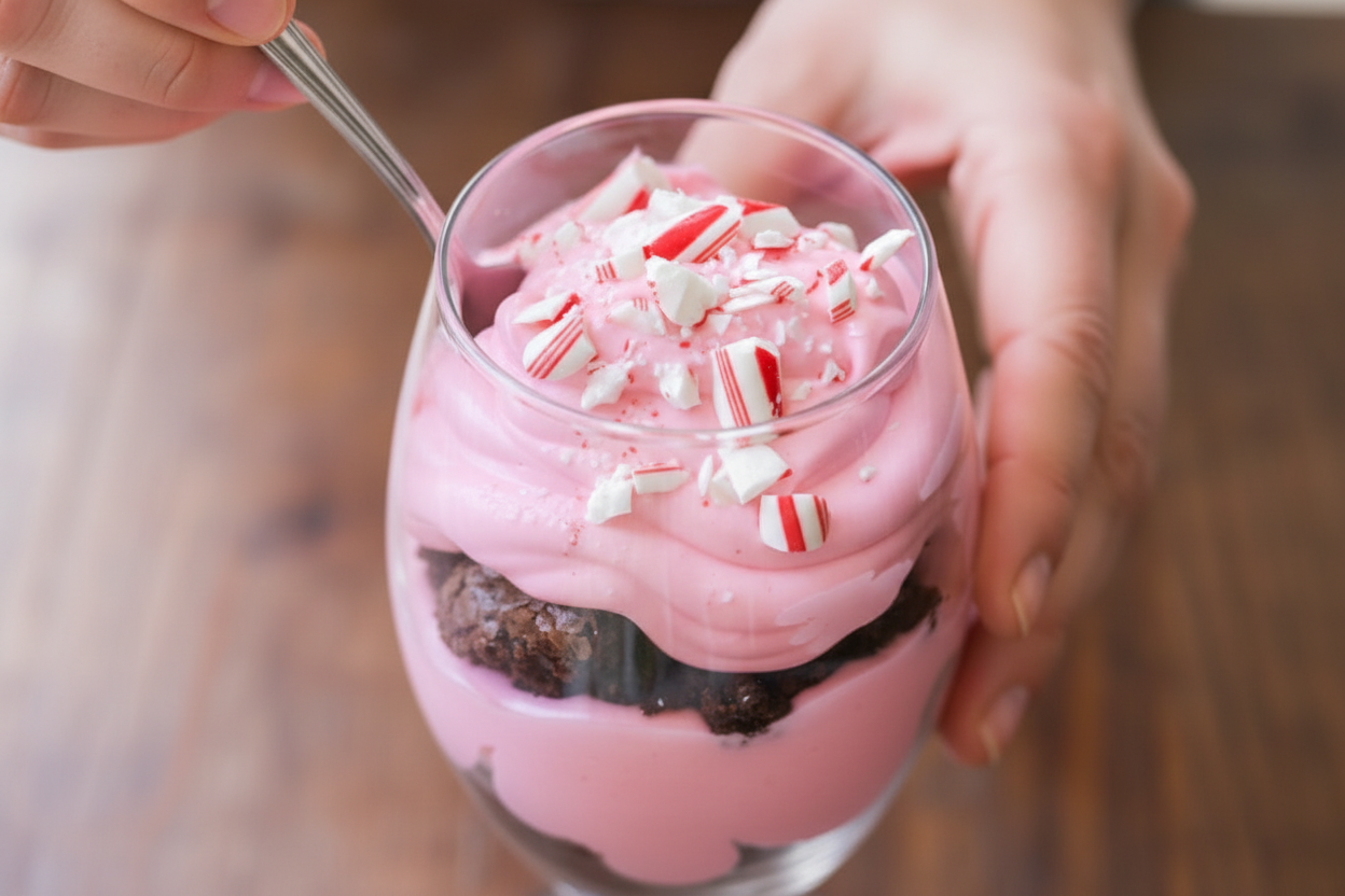 Peppermint Brownie Trifle Recipe