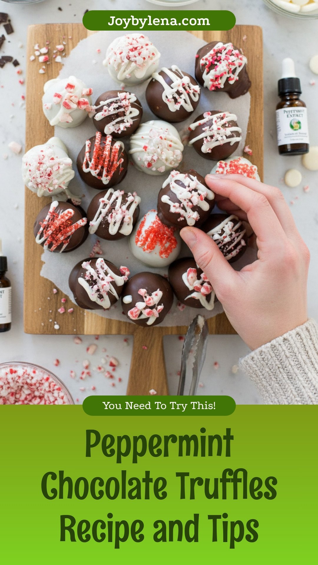Peppermint Chocolate Truffles