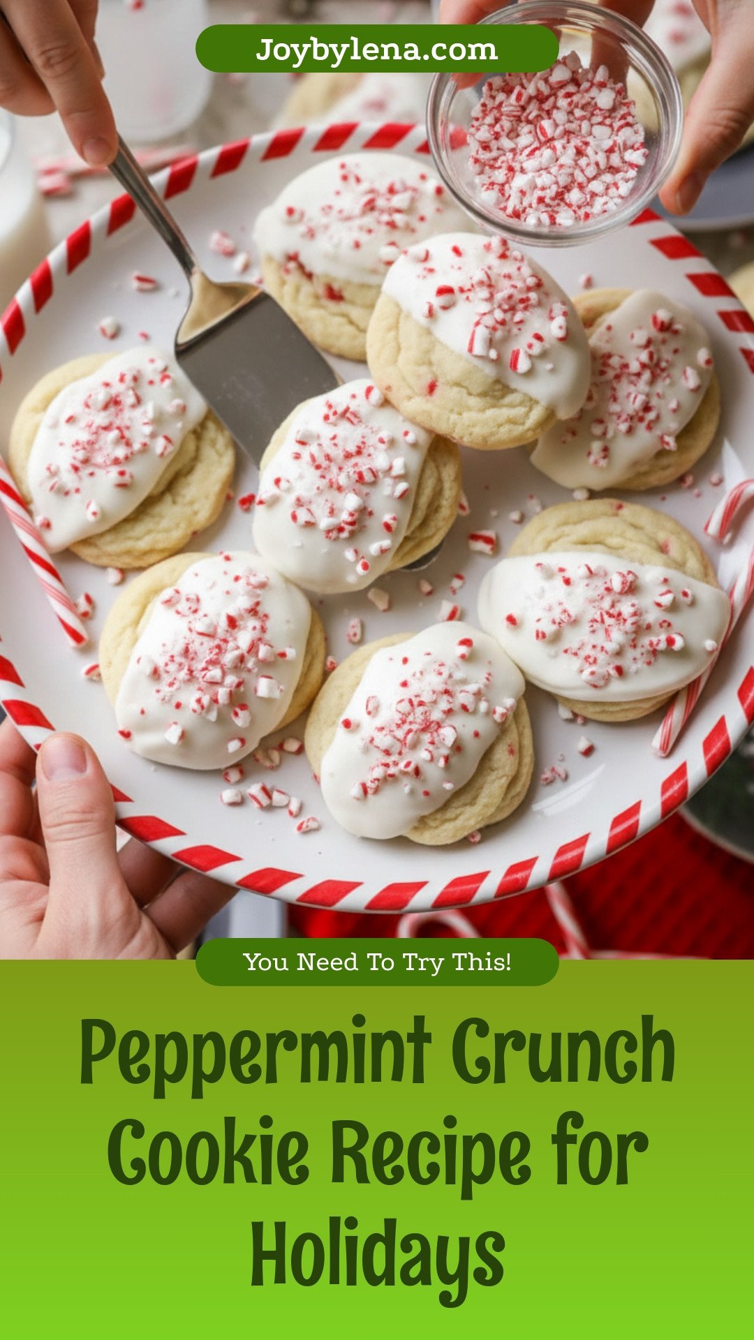 Peppermint Crunch Cookies
