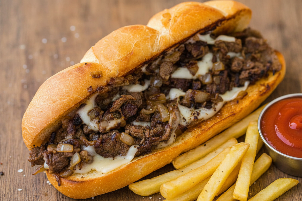 Authentic Philly Cheesesteak Recipe with Video