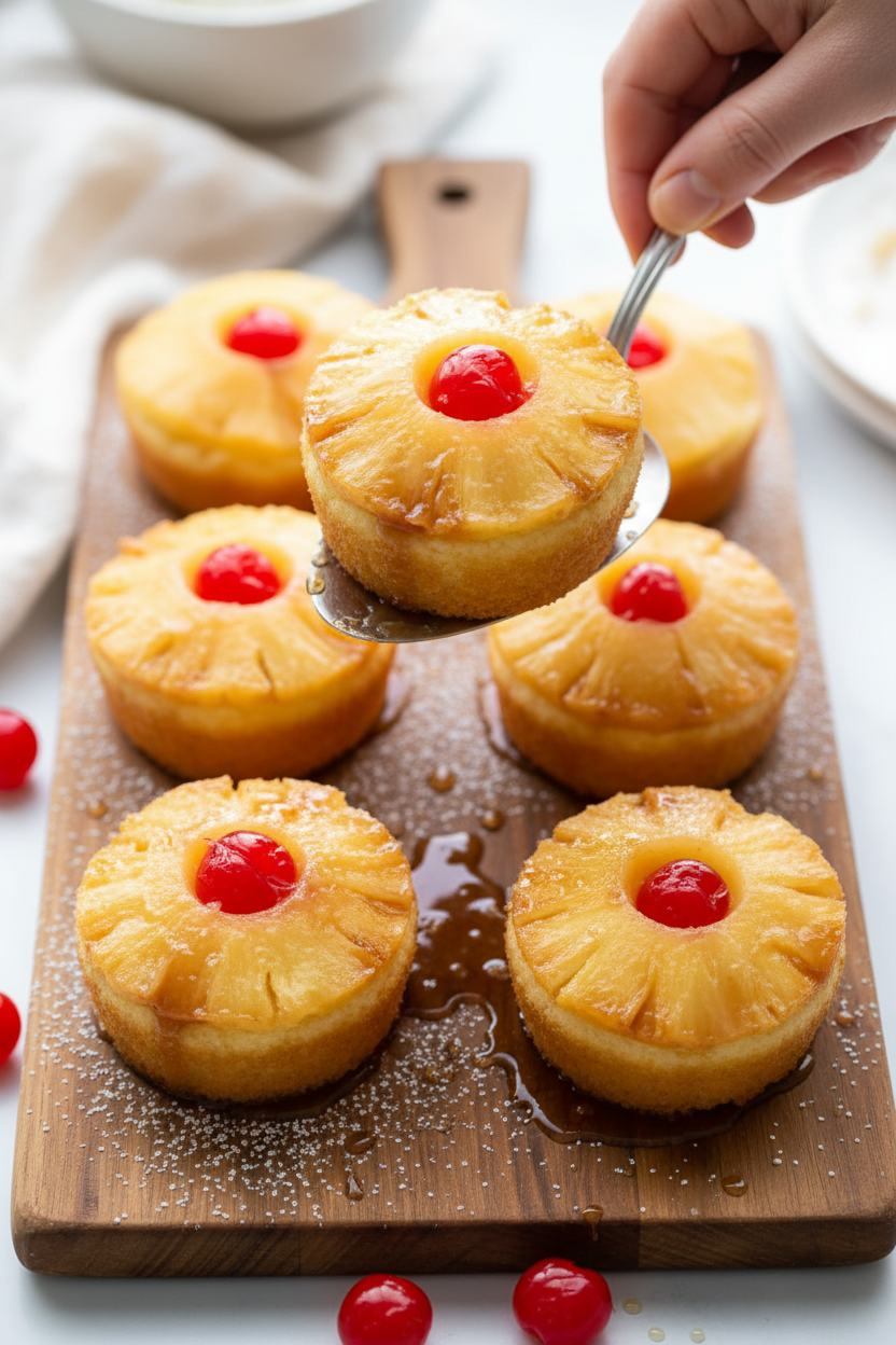 Pineapple Upside Down Cupcakes