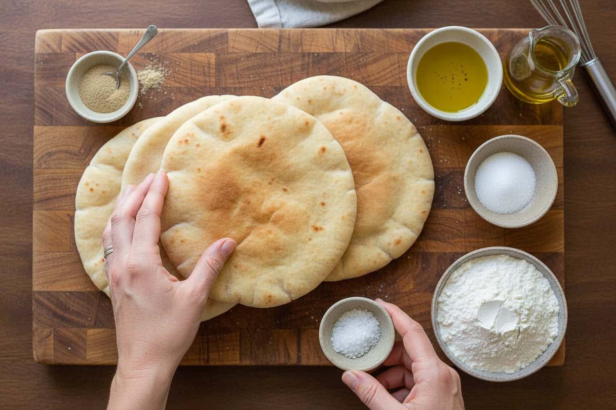 Easy Homemade Pita Bread Recipe Tutorial